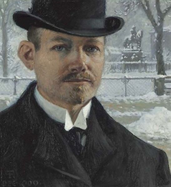 Self-Portrait December 1909 by Paul Gustav Fischer (1860-1934)  Christies 18 November 2004  Lot 98